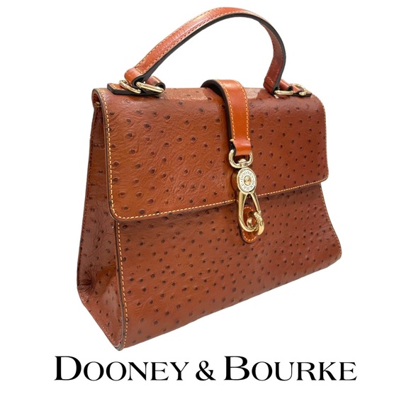Dooney & Bourke Handbags - ✨ RARE Dooney & Bourke Ostrich Embossed Claire Satchel Handbag
